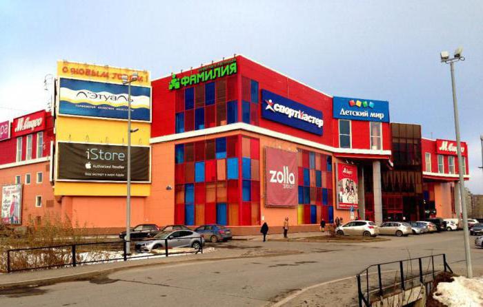 Kjøpesentre i Tyumen. beskrivelse